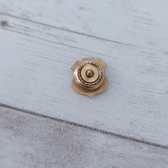 Vintage Button Hole Pin 1/10 10K GF Union Camp 15 Year Service Award Shield - Picture 5 of 7